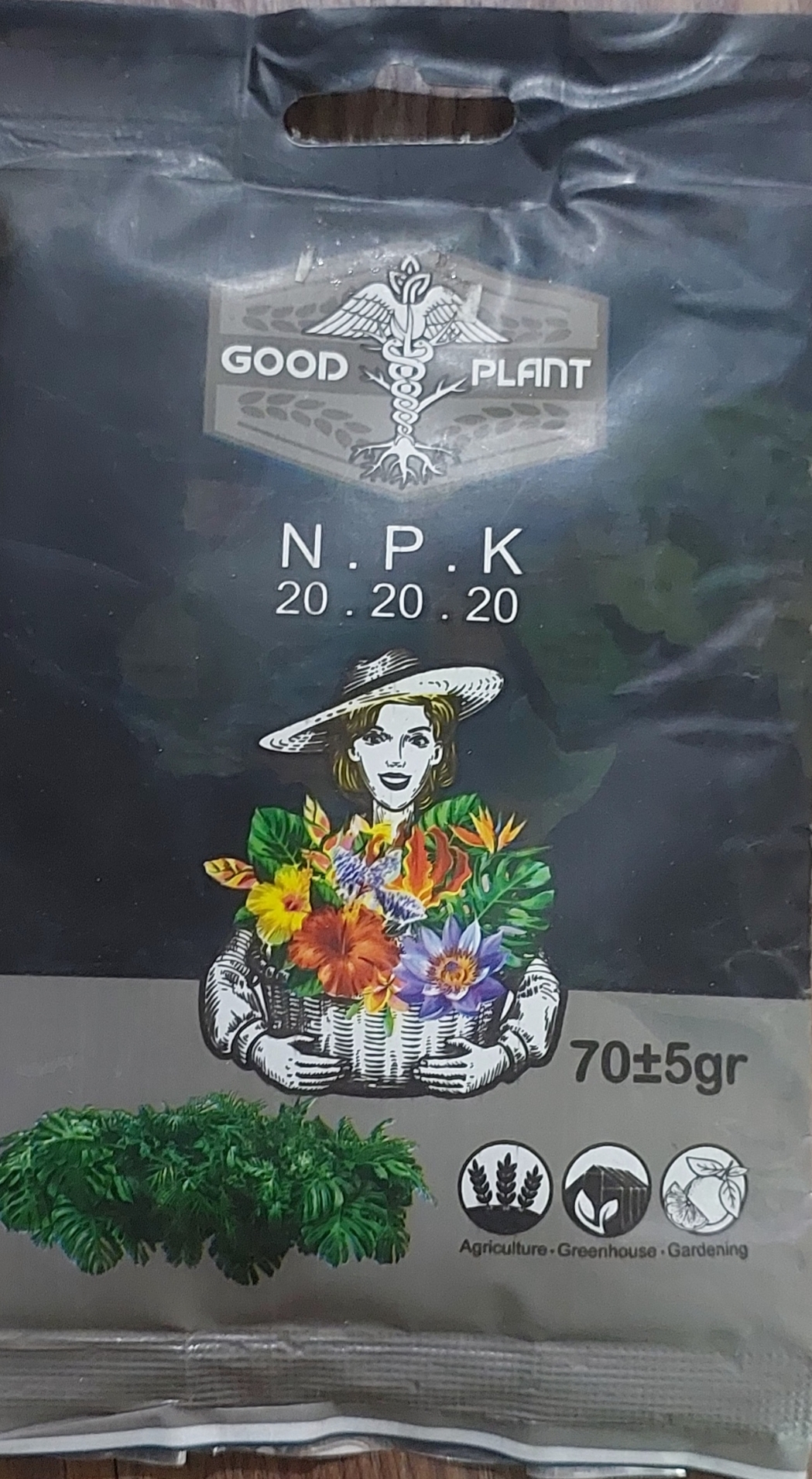 کود NPK 20 20 20 وزن ۷۵ گرمی Good Plant